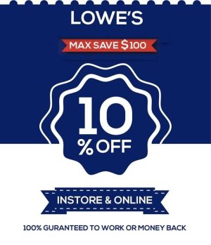 lowes 10% off