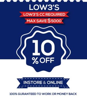 Lowes 10% off coupon