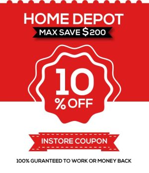 home depot 10% off coupon